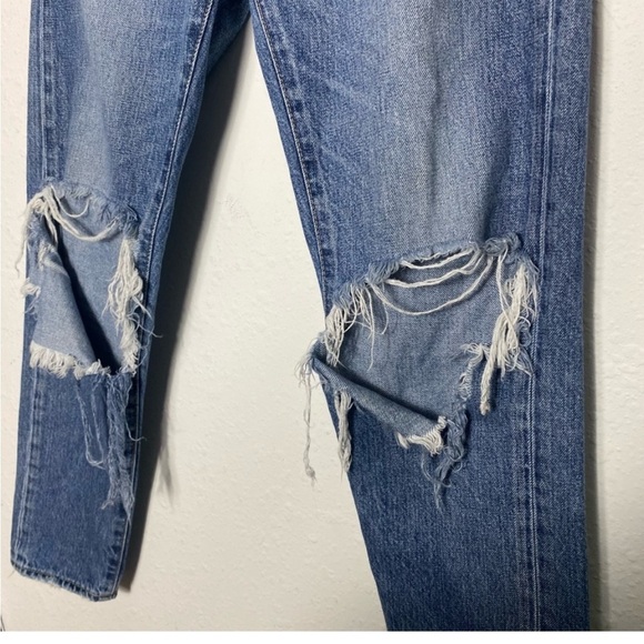 Moussy Vintage MV Latrobe Medium Wash Distressed Jeans - Picture 8 of 11